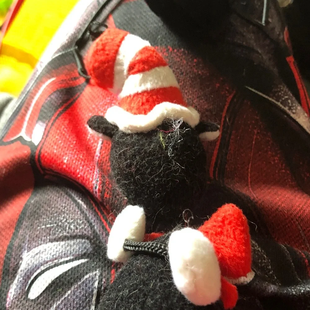 Dr. Seuss Cat in the Hat Plush Keychain - Red, White, Black